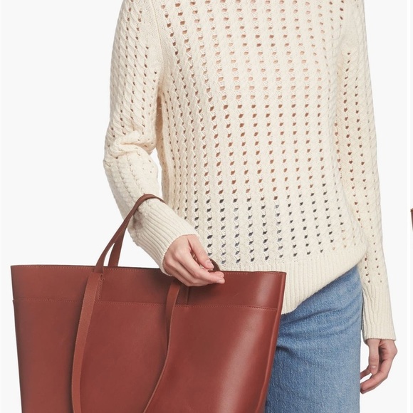 MADEWELL The Zip-Top Essential Tote in Warm Cinnamon NWOT - Picture 14 of 14